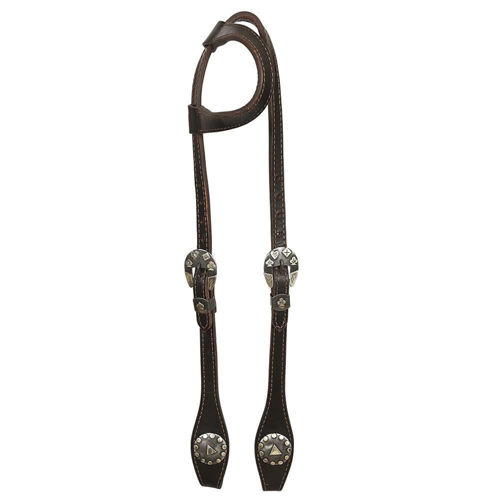 HILASON Western Horse Leather One Ear Headstall Tack Plain | for Horses