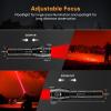 WINDFIRE Red Light Flashlight Super Bright Red Light Hunting Flashlight, Zoomable Red Tactical Flash Light Red Coyote Hog Hunting Light with Scope Mount and Pressure Switch view 3