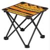 ALturN Portable Chair,fold up Stool, Portable Frame Stool Chair Outdoor Camping Furniture for Fishing Hiking Mountaineering, Yellow view 1