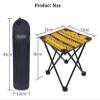 ALturN Portable Chair,fold up Stool, Portable Frame Stool Chair Outdoor Camping Furniture for Fishing Hiking Mountaineering, Yellow view 3