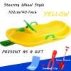 Winter Children's Sledges, Frost-Resistant and Wear-Resistant Sledges, Two-Person Padded Sledges, Sledges with Steering Wheels, Sledges with Brakes view 2