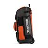 Boombah Rolling Superpack Baseball/Softball Gear Bag - 23-1/2" x 13-1/2" x 9-1/2" - BRSP2C23 Charcoal/Orange - Telescopic Handle - Holds 4 Bats - Wheeled Version view 4