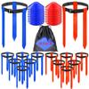 Unixing Flag Football Belts, 14 Sets Adjustable Flag Football Flags, Flag Football Training Set Include Cones and Storage Bag view 1