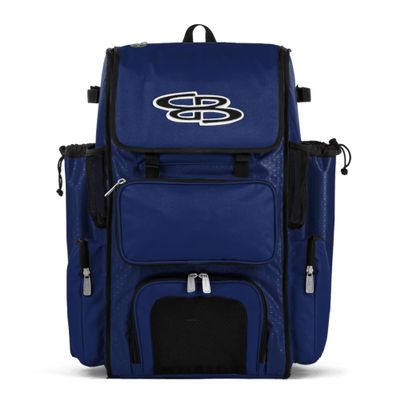 Boombah Superpack Bat Pack - Backpack Version (no wheels) - Holds up to 4 Bats - BPSPC23 Royal Blue - For Baseball or Softball
