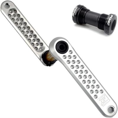 170mm Bike Crank Arm Set Hollow Integrated Crankset Aluminum Alloy Cranks with (Size : 170mm)