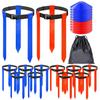 Unixing Flag Football Belts, 10 Sets Adjustable Flag Football Set, Flag Football Flags Training Set Include Cones, Storage Bag view 1