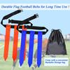 Unixing Flag Football Belts, 10 Sets Adjustable Flag Football Set, Flag Football Flags Training Set Include Cones, Storage Bag view 4