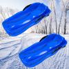Children's Sledge, Two-Person Sledge, Frost-Resistant and Hard-Wearing Sledge, Thickened Winter Sledge, Sledge with Backrest and Pull Rope view 1