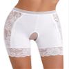 Hularka Women's Lace Trim Boy Shorts Underwear High Waist Hollow Out Safety Shorts Underpants White X-Large view 2