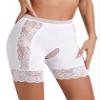 Hularka Women's Lace Trim Boy Shorts Underwear High Waist Hollow Out Safety Shorts Underpants White X-Large view 3