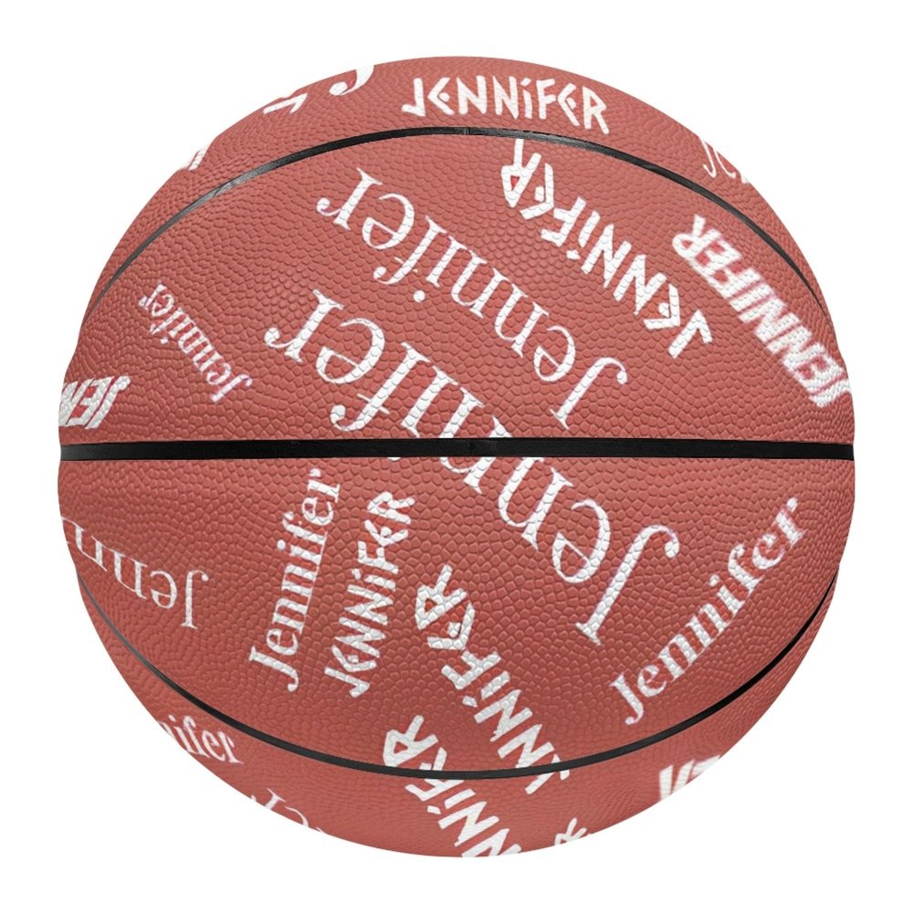 MuMiY Custom Basketball with Name, All Printed Name Personalized Sports Gift, Size 7 (29.5") / Size 5 (27.5"), Birthday Present, Team Gifts