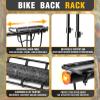 Rear Bike Rack Bike Cargo Rack 110-135Lb Capacity Bike Rear Rack Universal Adjustable Bike Back Rack, Cycling Equipment Stand Footstock with Reflective Logo view 4