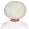 HPO Adult Men's White Afro Wig, Perfect for Halloween,Flame-retardant Synthetic Fiber view 3