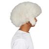 HPO Adult Men's White Afro Wig, Perfect for Halloween,Flame-retardant Synthetic Fiber view 4