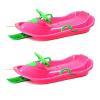 Winter Children's Sledges, Frost-Resistant and Wear-Resistant Sledges, Two-Person Padded Sledges, Sledges with Steering Wheels, Sledges with Brakes view 1