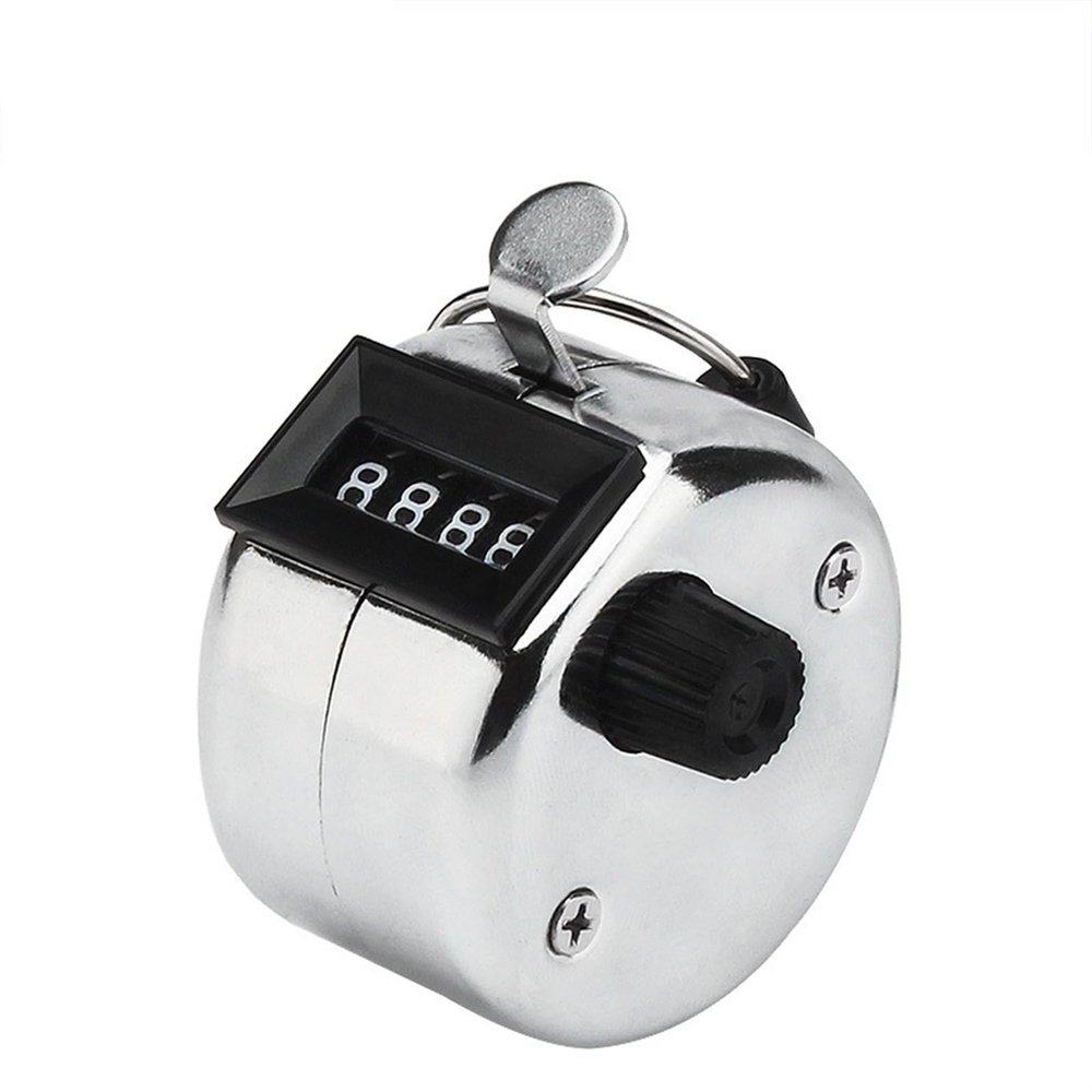 HAILM 4 Digit Number Counters Mini Hand Held Tally Counter Golf Clicker Display Manual Counting Max. 9999 Counter Training Counting (Color : Single Counter)