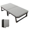 YVYKFZD Portable Camping Cots for Adults, Folding Camping Bed, Comfortable Sleeping Cots with Mattress, Spinner Wheels, Supports 330 lbs (Size : 185x60x38cm) view 1