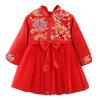 Baby Girls Dress for Chinese New Year, Kids Girl Long Sleeve Tang Suit Traditional Dress view 1