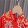 Baby Girls Dress for Chinese New Year, Kids Girl Long Sleeve Tang Suit Traditional Dress view 2