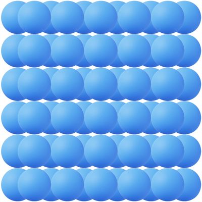 40MM Ping Pong Balls, 50 or 80 Pack Assorted Colored Tennis Balls Multi Color Plastic Balls Fun Beer Ping Pong Balls Bulk for Beer Pong Balls, Arts and Craft, Party Decoration, Cat Balls (80pcs-Blue)
