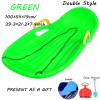 Winter Double Sled, Thick Plastic Sled, Children's Sled, Sled with Brake and Pull Rope, Double Handle Sled view 2