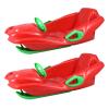 Children's Sledges, Thickened Double Sledges, Sledges with Backrests, Plastic Sledges, Double-Handle Sledges view 1