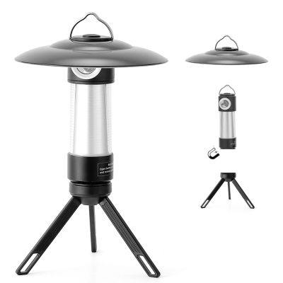 Fay Bless Rechargeable Camping Lantern,LED Magnetic Tent Light,Bright Flashlight,5 Light Modes,IP44 Waterproof,for Hiking,Camping,Backpacking,Fishing (Black)