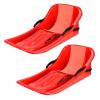 Double Thickened Sledge, Double Handle Children's Sledge, Sledge with Backrest, Frost-Resistant and Wear-Resistant Sledge, Winter Sledge view 1