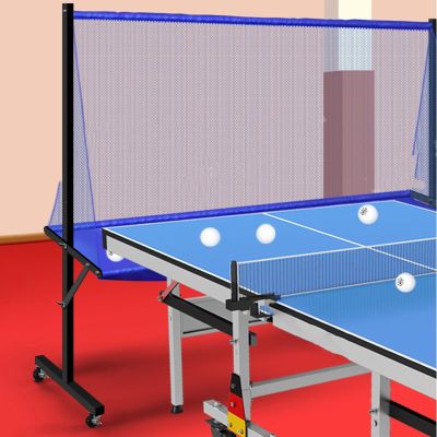 HDYZJQ Professional Table Tennis Ball Catch Net-Rolling Ping Pong Table Net, Ping Pong Catch Net for Any Table 72 to 82 Inch, Training Grounds Table Tennis Ball Catch Net Collector(Black)