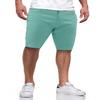 TUREFACE Green Jean Shorts Casual Slim Fit Stretch Workout Denim Short Lightweight Summer Jorts(32) view 3