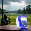GANPUB Blue LED Digital Row Counter,5 Digit Display Counter Clicker,Handheld Number Click Counter,Finger Tally Counter,Electronic Finger Counter Hand Tally Counter with Ring for GolfTrack and Field view 3