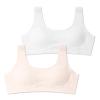 SALIA GIRL Training Bras for Girls 10-16 Sports Seamless Bra Design with Removable Padding Bras-Large (2Pack) view 1