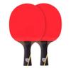 2PCS Ping Pong Racket/Table Tennis Bats 6-Star Double-Sided Reverse Adhesive Suitable for Lntermediate and Beginner/As Shown/Long Handle (As Shown Long Handle) view 1
