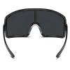 mincl Oversized Wrap Around Sport Sunglasses for Women Men, Futuristic Curved Lens Shades, Y2K Trendy Shield Sun Glasses (black) view 3