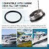 3pcs Boat Deck Fill Cap O-Ring Gaskets, 1.5 Inch Rubber Fuel Cap Seal Rings for Gas, Water, Diesel Ports (Compatible with 66061-3 / 0513DP8)  Boat Gas Cap Replacement Gaskets view 3