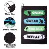 Golf Towel,Printed Golf Towels for Golf Bags with Clip,Golf Accessories Funny Golf Gifts for Men Golfers,Husband Boyfriend Dad,Birthday Gifts for Golf Fan-I Use This Towel to Wash My Balls (Golf#3) view 2
