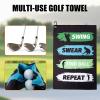Golf Towel,Printed Golf Towels for Golf Bags with Clip,Golf Accessories Funny Golf Gifts for Men Golfers,Husband Boyfriend Dad,Birthday Gifts for Golf Fan-I Use This Towel to Wash My Balls (Golf#3) view 3