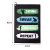 Golf Towel,Printed Golf Towels for Golf Bags with Clip,Golf Accessories Funny Golf Gifts for Men Golfers,Husband Boyfriend Dad,Birthday Gifts for Golf Fan-I Use This Towel to Wash My Balls (Golf#3) view 4