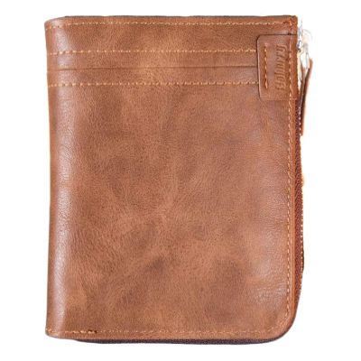 Business Card Case Leather Multifunction Bank Holder Credit Passport Organizer Wallet(Coffee)