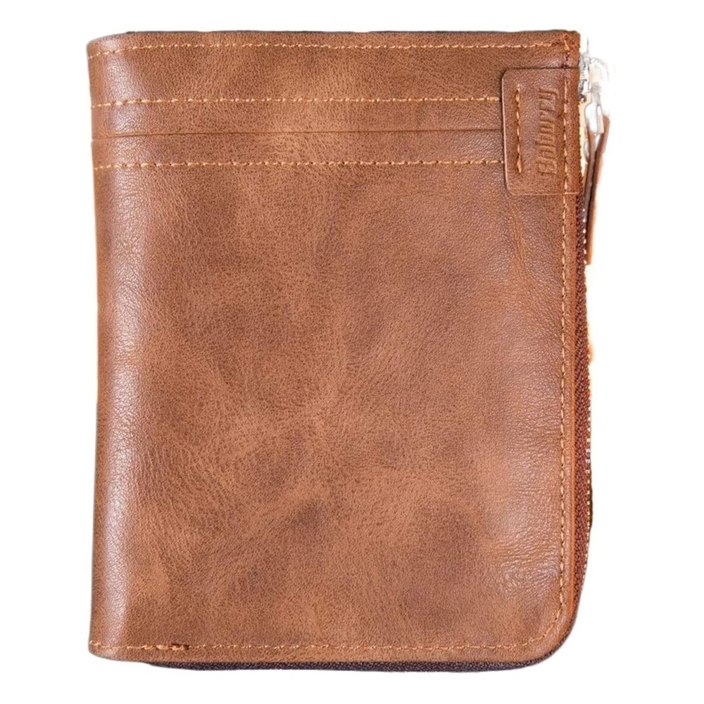 Business Card Case Leather Multifunction Bank Holder Credit Passport Organizer Wallet(Coffee)