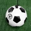 Luejnbogty Soccer Training Ball Adjustable Bungee Elastic Training Ball with Rope Size 4 Football for Training Playing Sports, Black & white view 2