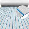 Hzkaicun Boat Flooring EVA Foam Boat Decking Faux Teak Self-Adhesive Marine Decking 94.5" x 45.2"/35.4"/21.6" Non-Slip Mat Foam Boat Carpet for Fishing Boat Motorboat RV Yacht Kayak Jet ski view 1