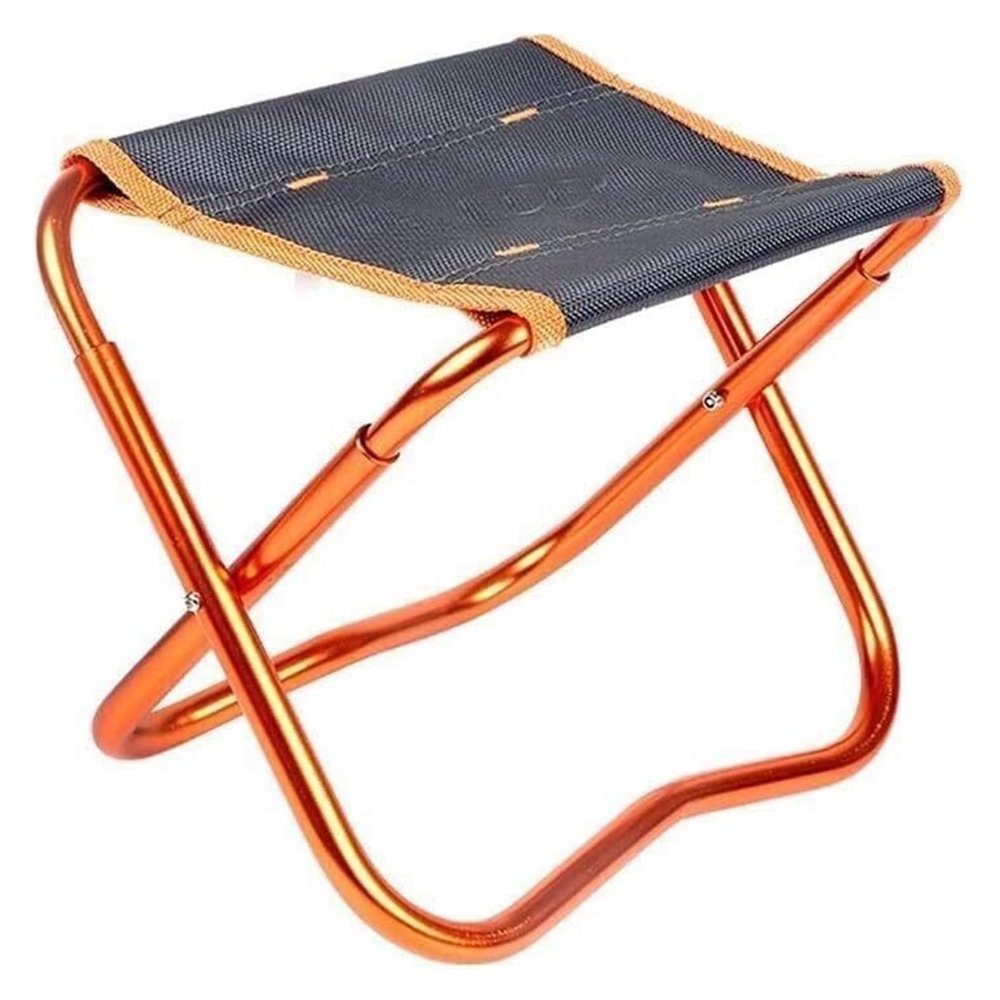 ALturN Portable Chair,fold up Stool, Portable Aluminum Alloy Oxford, Outdoor Small Folding Chair for Camping,BBQ,Fishing,Hiking,Beach,Garden, Orange