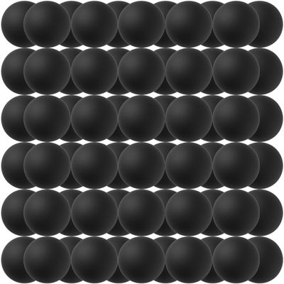 40MM Ping Pong Balls, Assorted Colored Plastic Balls - 80pcs (Black) for Beer Pong, Arts, Crafts & Party Decoration