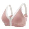 asntrgd Womens Bra Sagging Breasts Zip Front Push Up Wire Free Glamorette Bras Support MagicLift Bras Full Figure Minimizer view 1