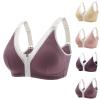 asntrgd Womens Bra Sagging Breasts Zip Front Push Up Wire Free Glamorette Bras Support MagicLift Bras Full Figure Minimizer view 2