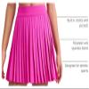 CRZ YOGA Girls Pleated Athletic Skirts Hibiscus Purple Medium view 4