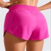 CRZ YOGA High Waisted Split Running Shorts for Women 3" - Comfy Mesh Liner for Workout Athletic GymTrack Quick Dry Hibiscus Purple Medium view 2