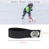 LJHYSD Hockey Helmet Chin Strap with Single Snap Detachable Helmet Loops Hockey Replacement Chin Strap Hockey Helmet Accessory,Black,6 Pack view 3