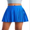 CRZ YOGA Girls Pleated Athletic Skirts Sparkle Blue XX-Large view 1